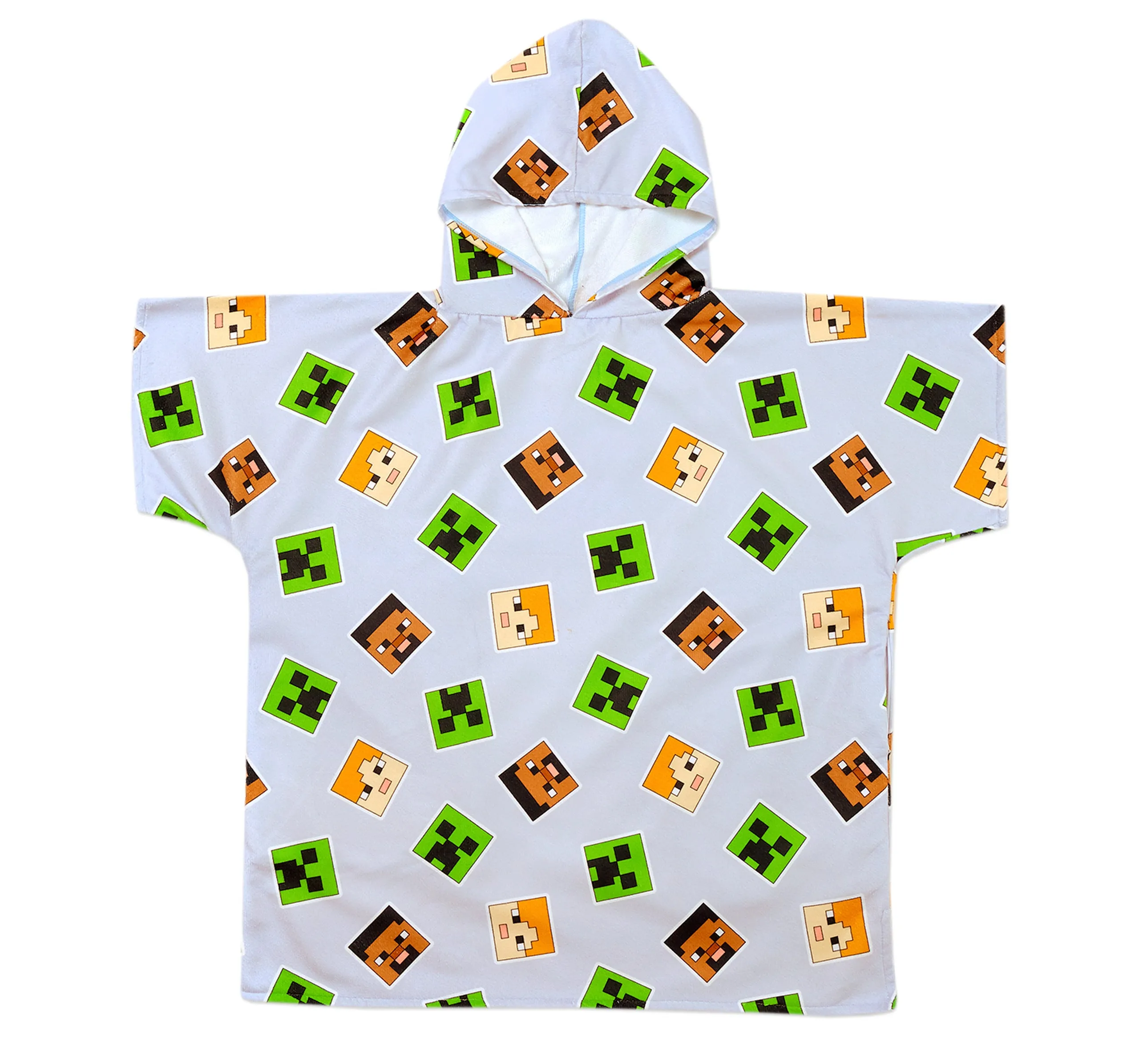 Adults Minecraft Hooded Towel Poncho