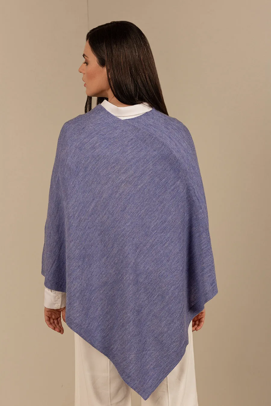 Almendra Poncho Baby Alpaca Color Agata