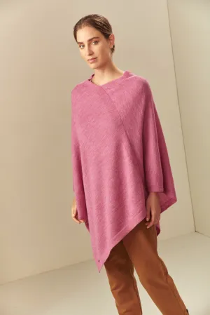 Almendra Poncho Baby Alpaca Color Damask