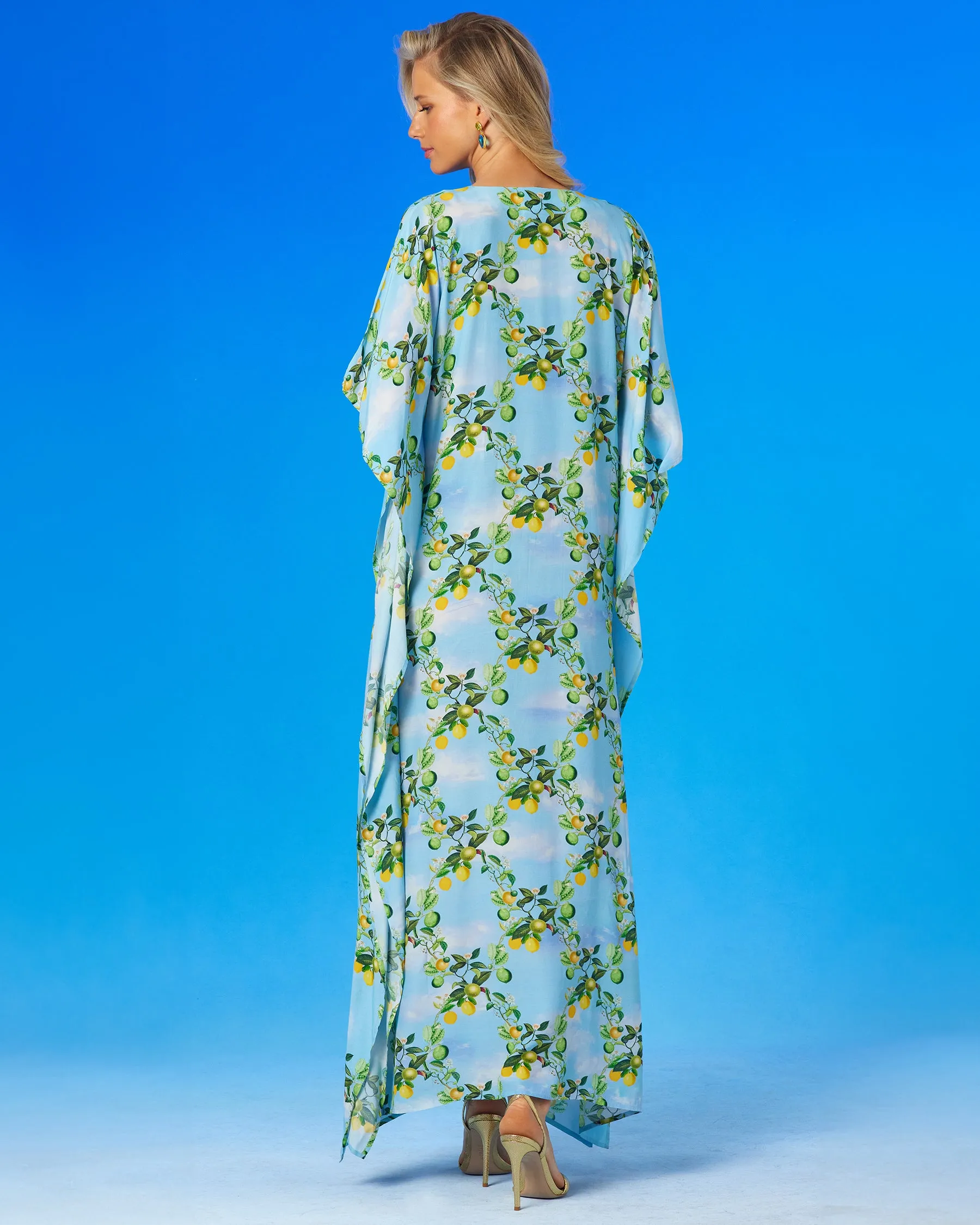 Annabelle Kaftan in French Citrus Trellis