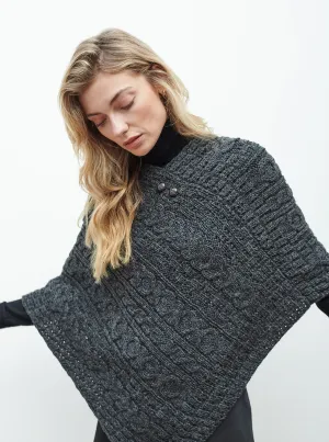 Aran Woollen Mills Heritage Poncho