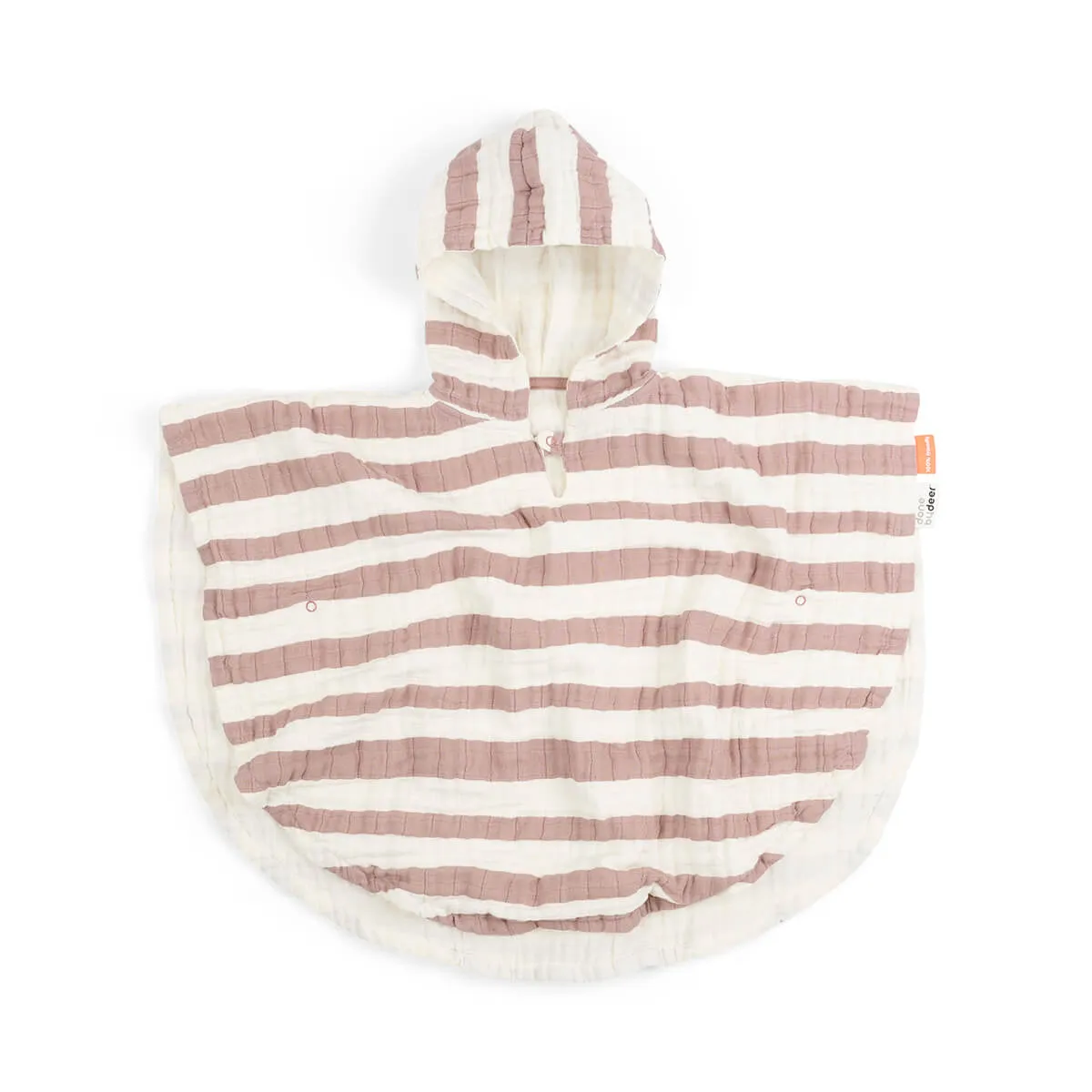 Bath poncho - Stripes - Powder