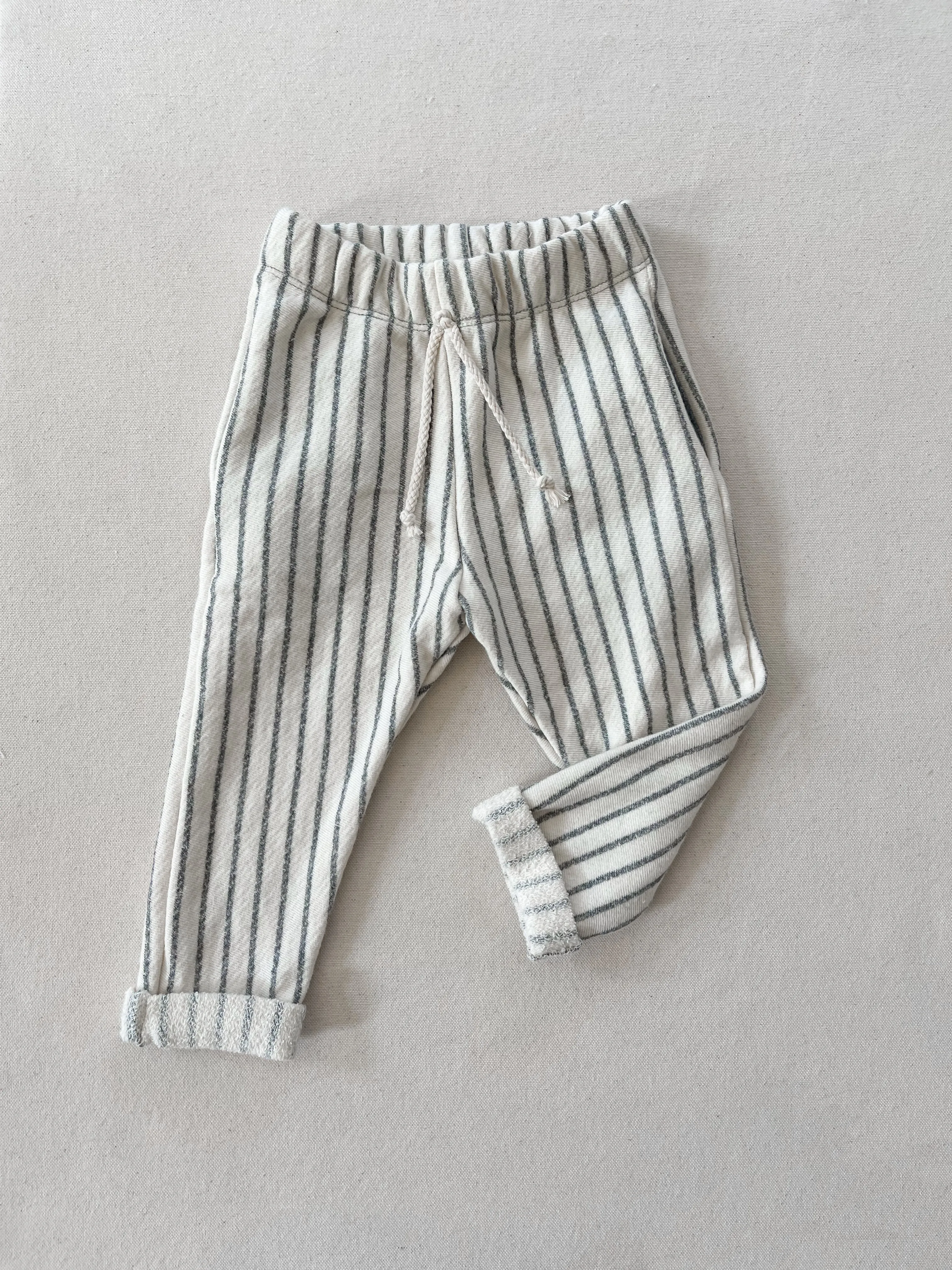 Beach Poncho   Pants Set | GRAPHITE STRIPE