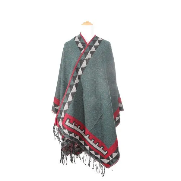 BELLA CHIC Vintage Tribal Poncho