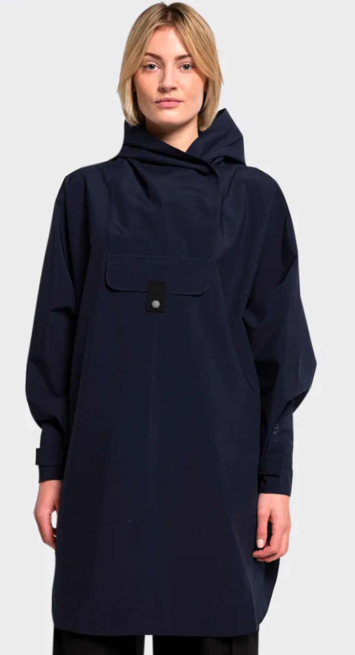 Bergen poncho dark navy