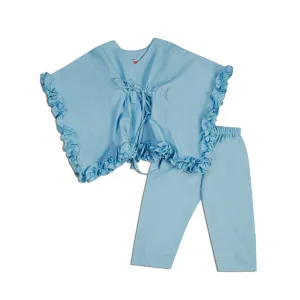 Blue Poncho Style Nightwear