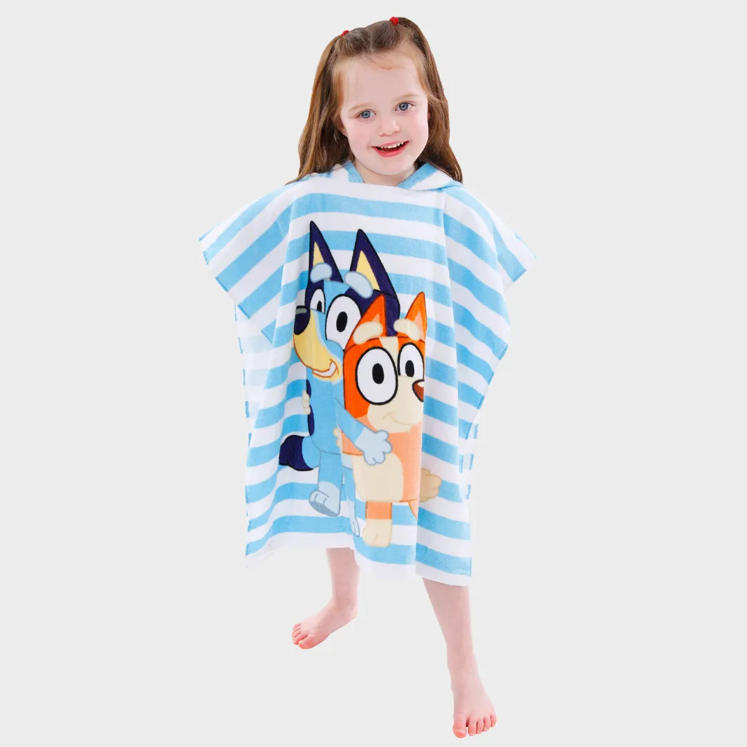 Bluey Hooded Towel Poncho