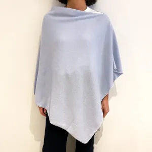 Brand New Scottish Ice Blue Cashmere Poncho One Size