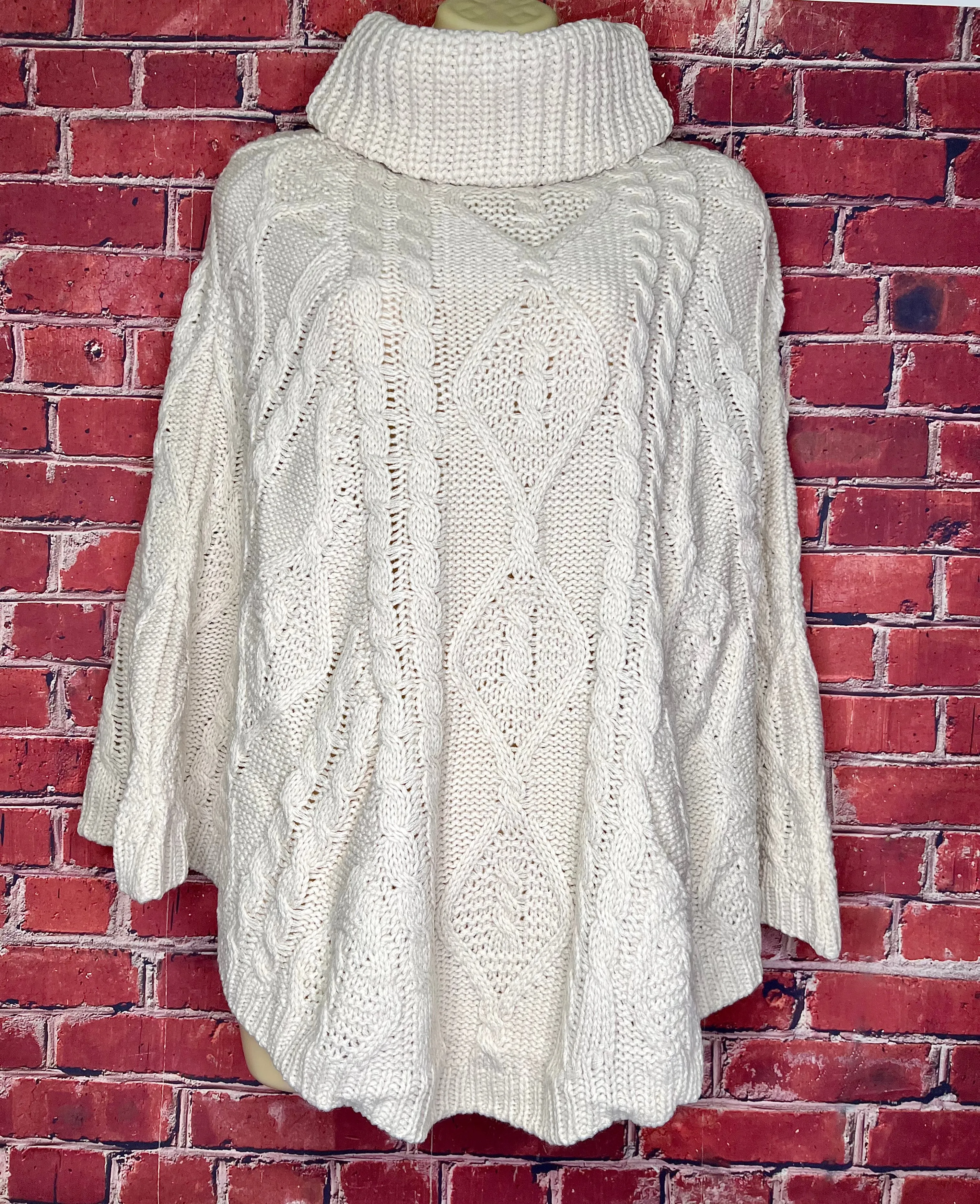 Bristol Cable Knit Poncho