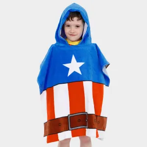 Captain America Towel Poncho