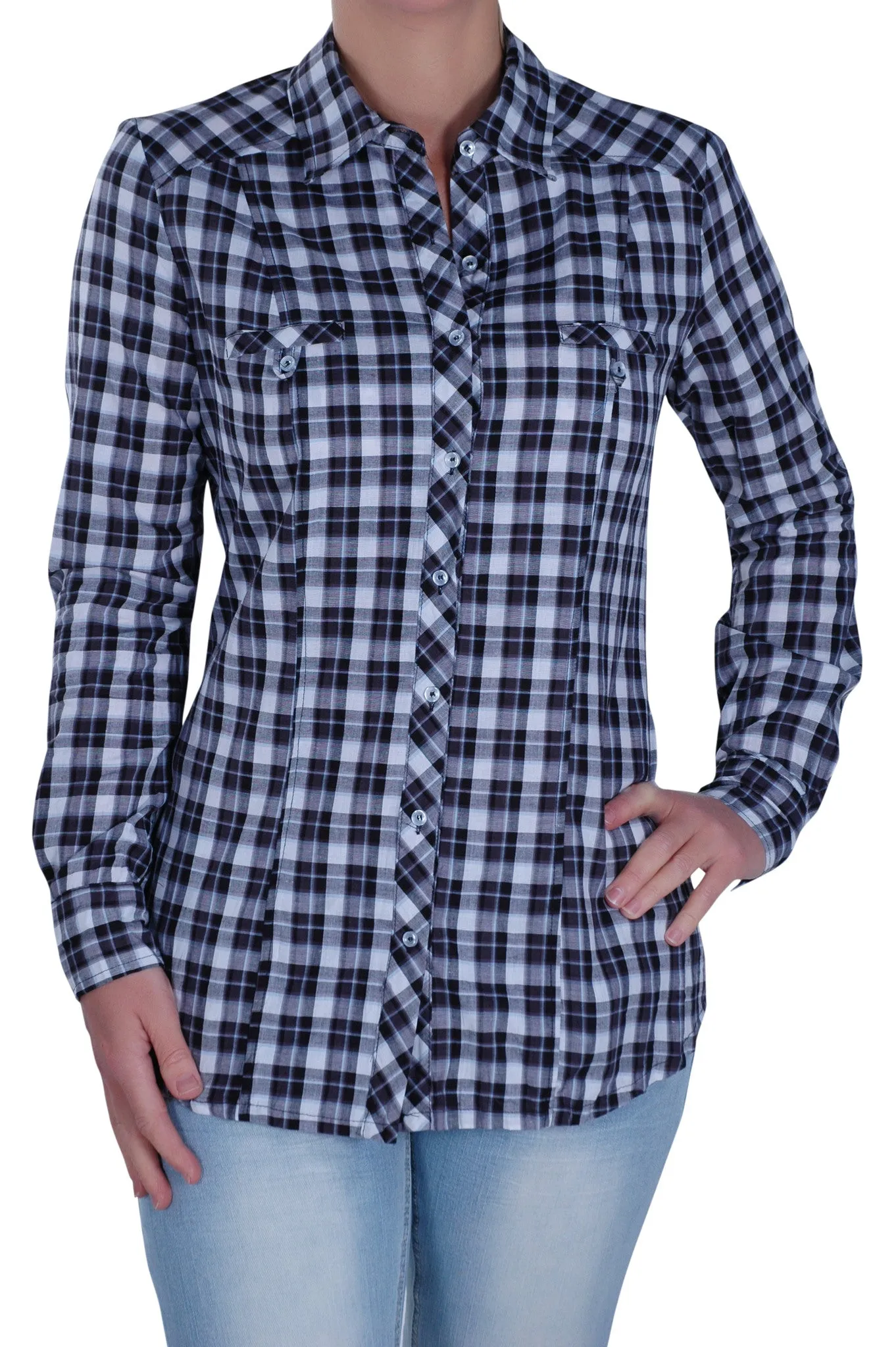 Checkered Short Sleeve Collared Plus Size Shirt