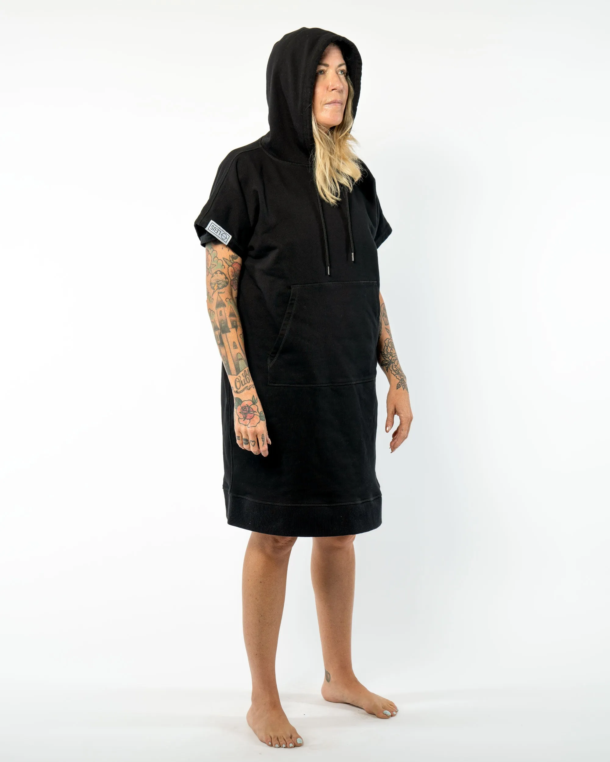 Daily Eco Black Poncho - Medium