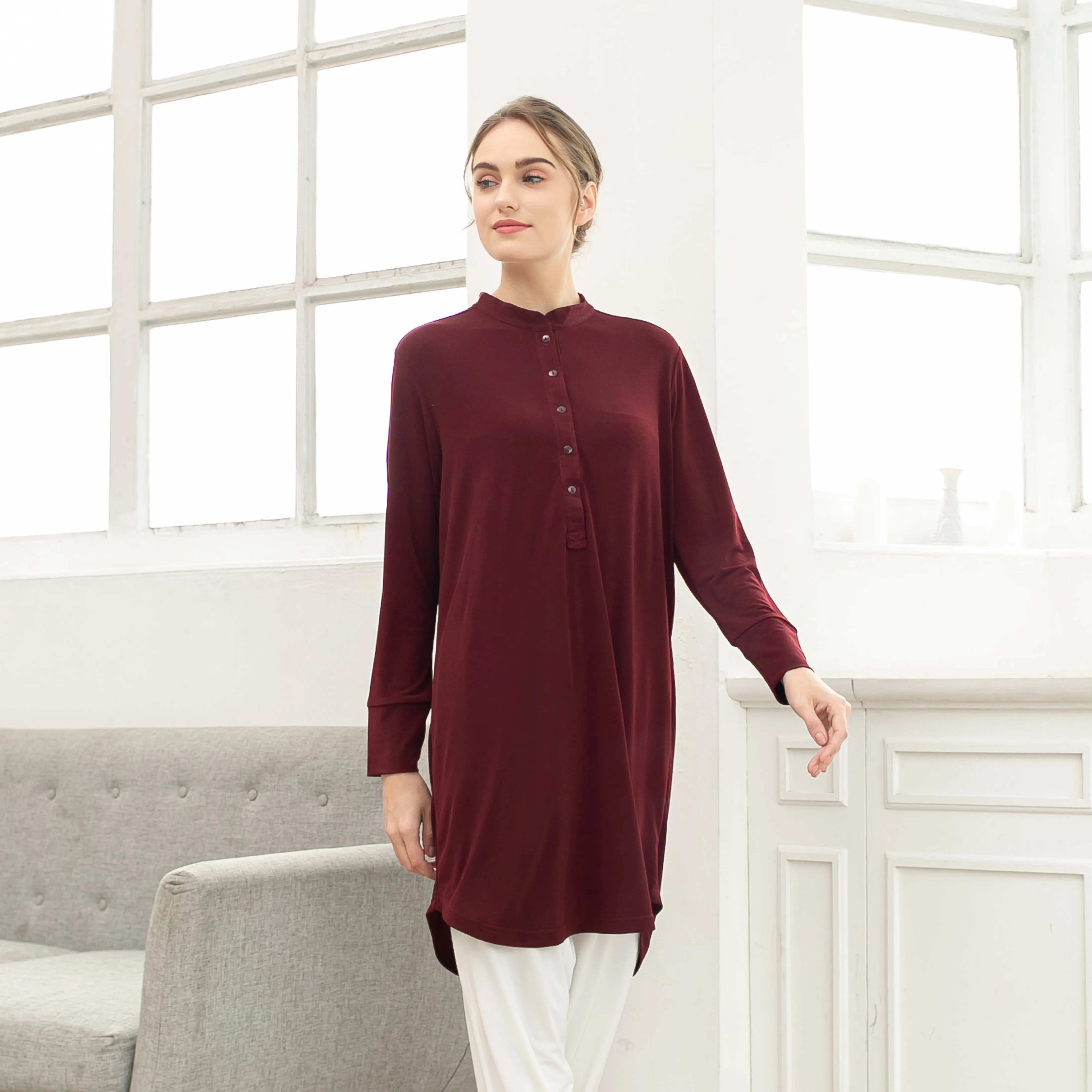 Ellis Tunic - Maroon