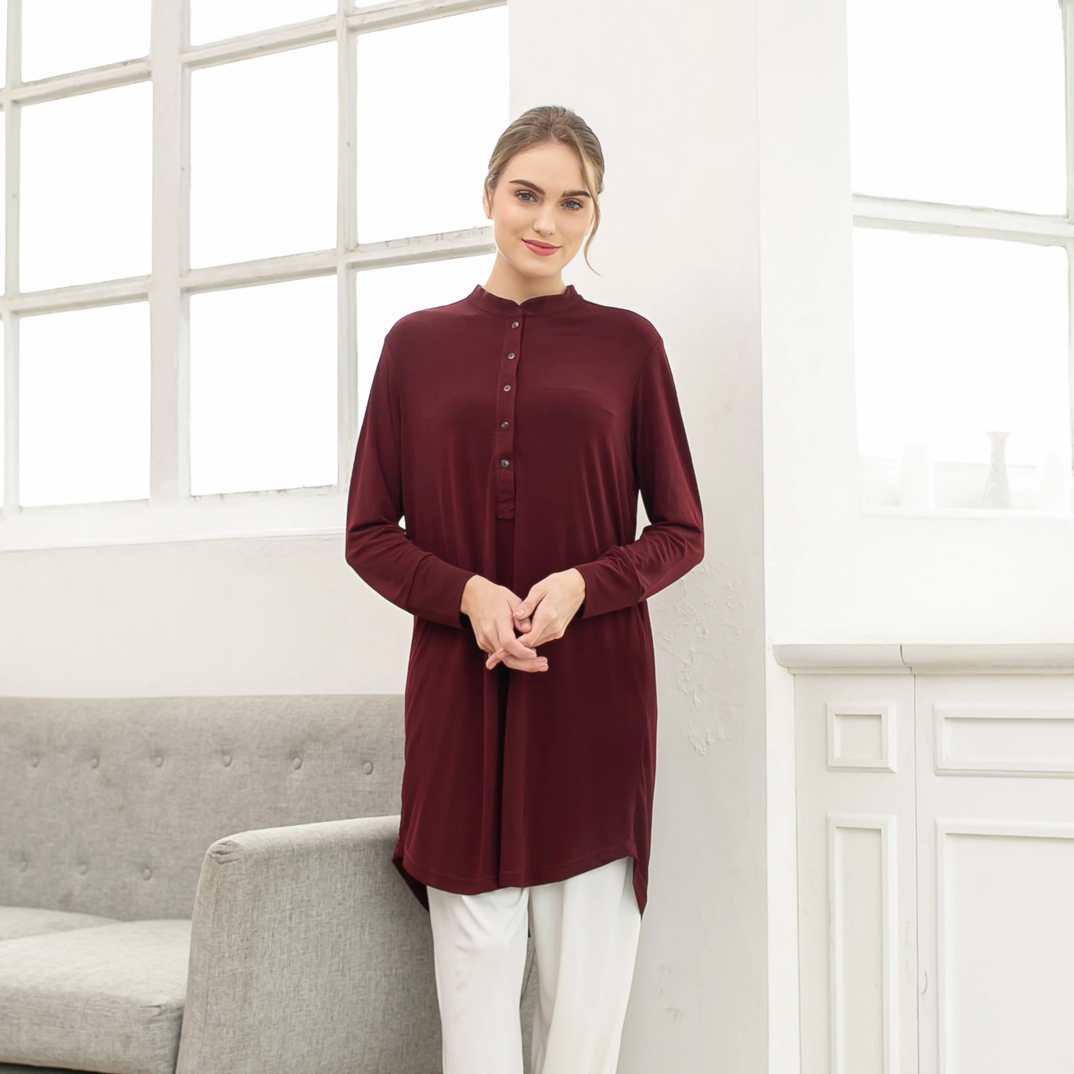 Ellis Tunic - Maroon