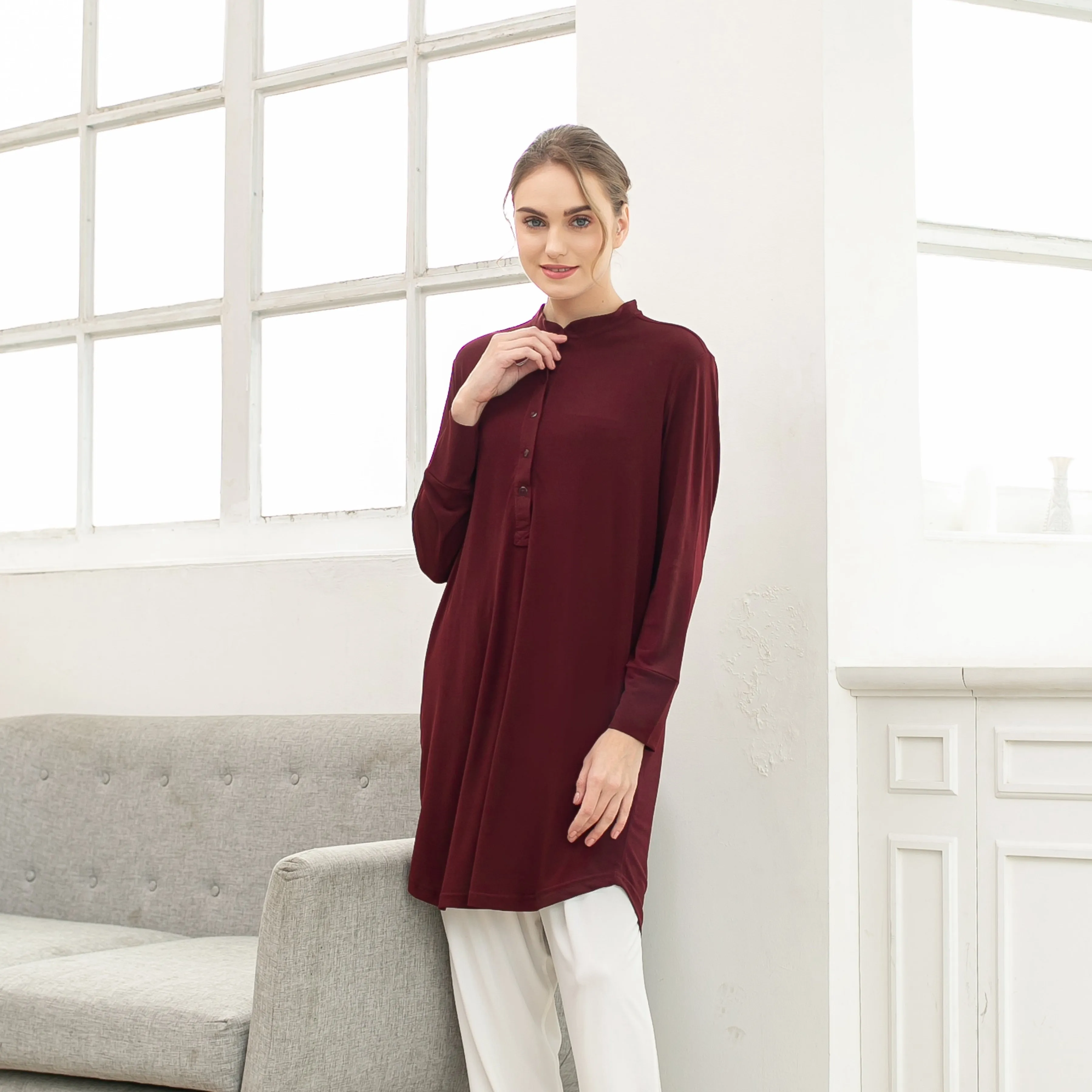 Ellis Tunic - Maroon