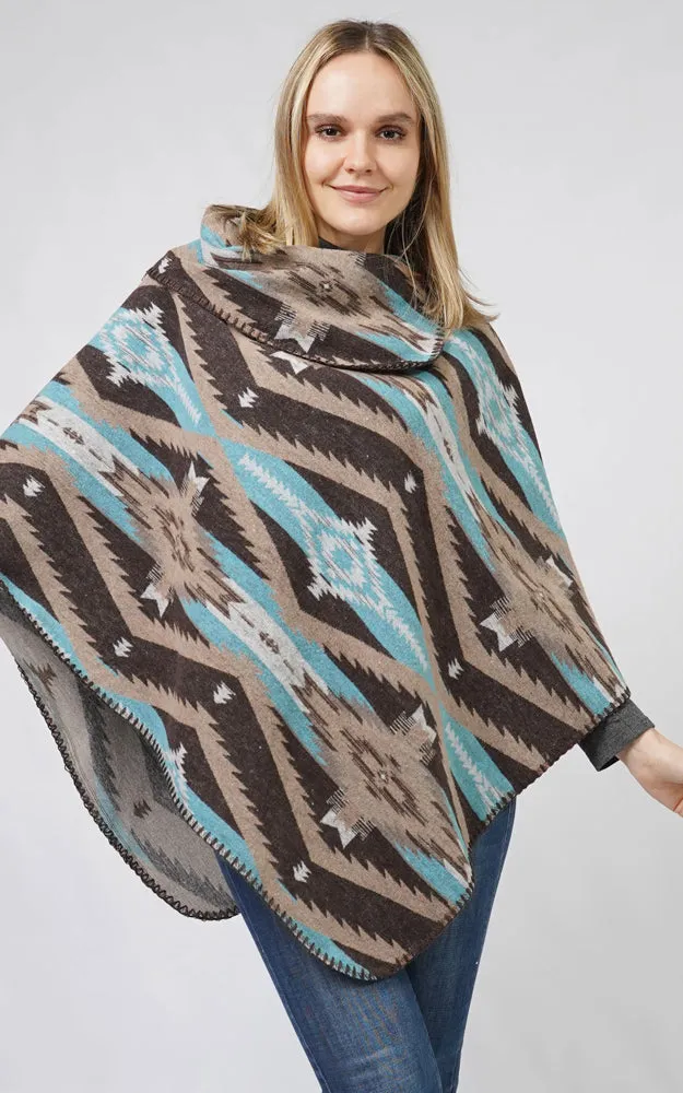 EPC10800 AZTEC PATTERN PONCHO