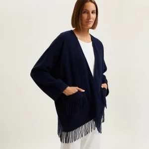 Eponyme Short Poncho - Navy