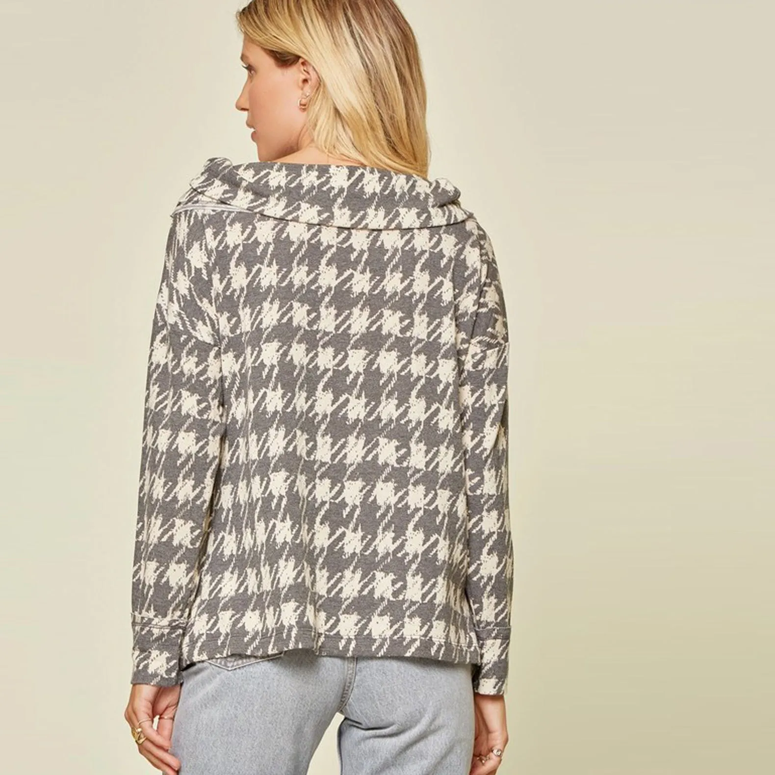 Hound Me On Sweater Poncho