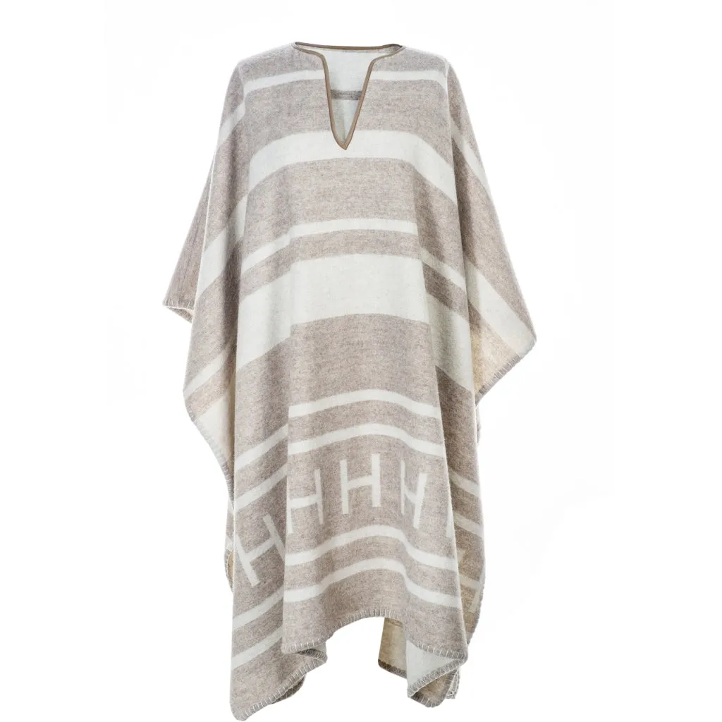 Hést Poncho - Offwhite/Beige