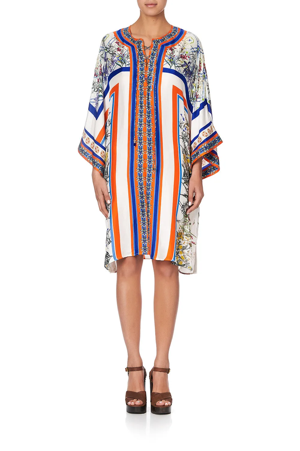 LACE UP FRONT KAFTAN GONE COAST