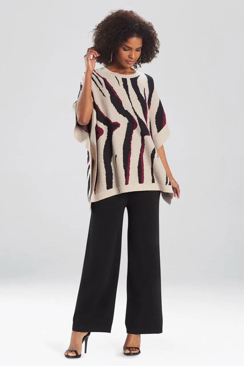 Le Tigre-Angkor Knit Poncho Sweater