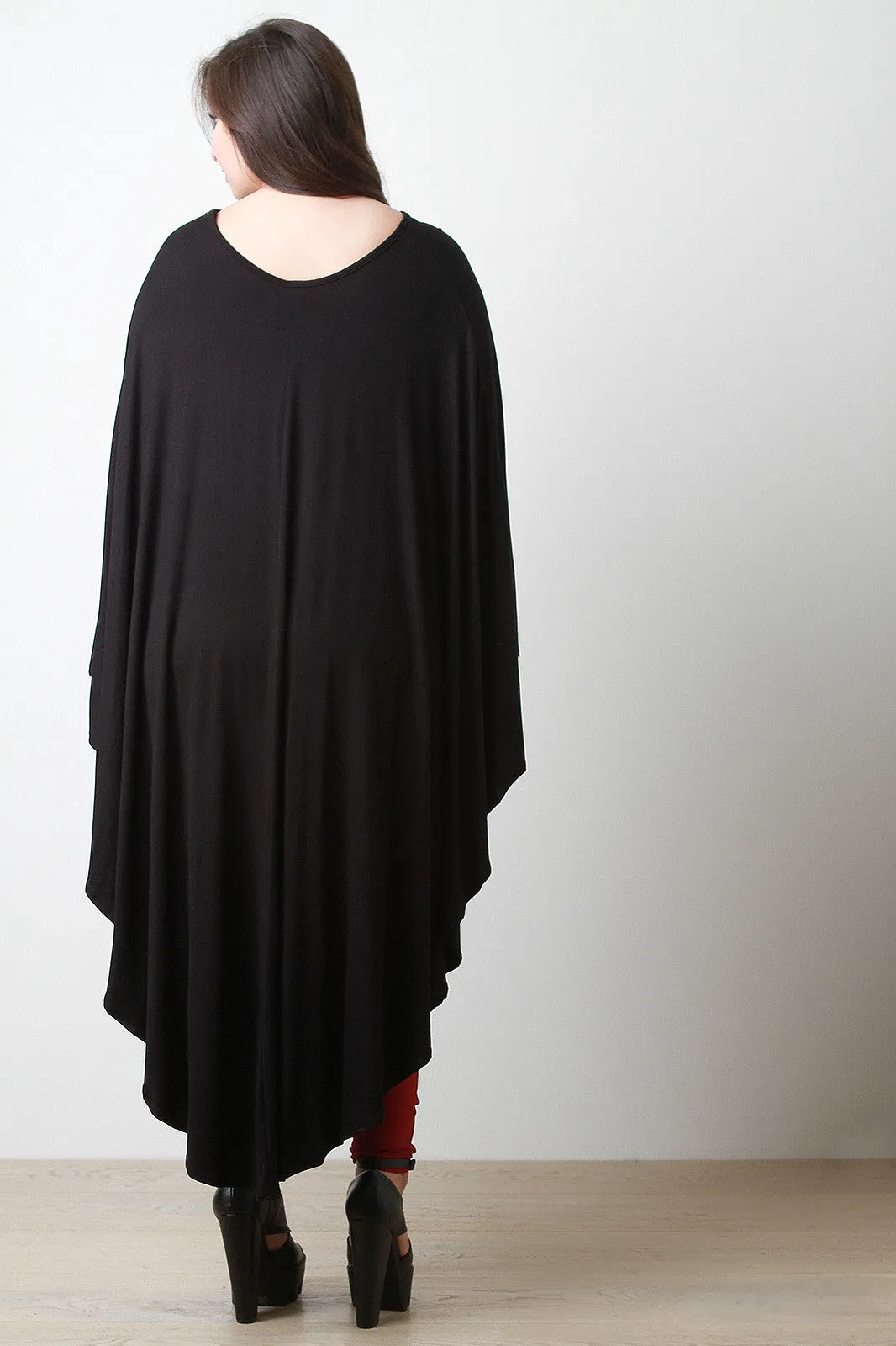 Longline Drape Poncho