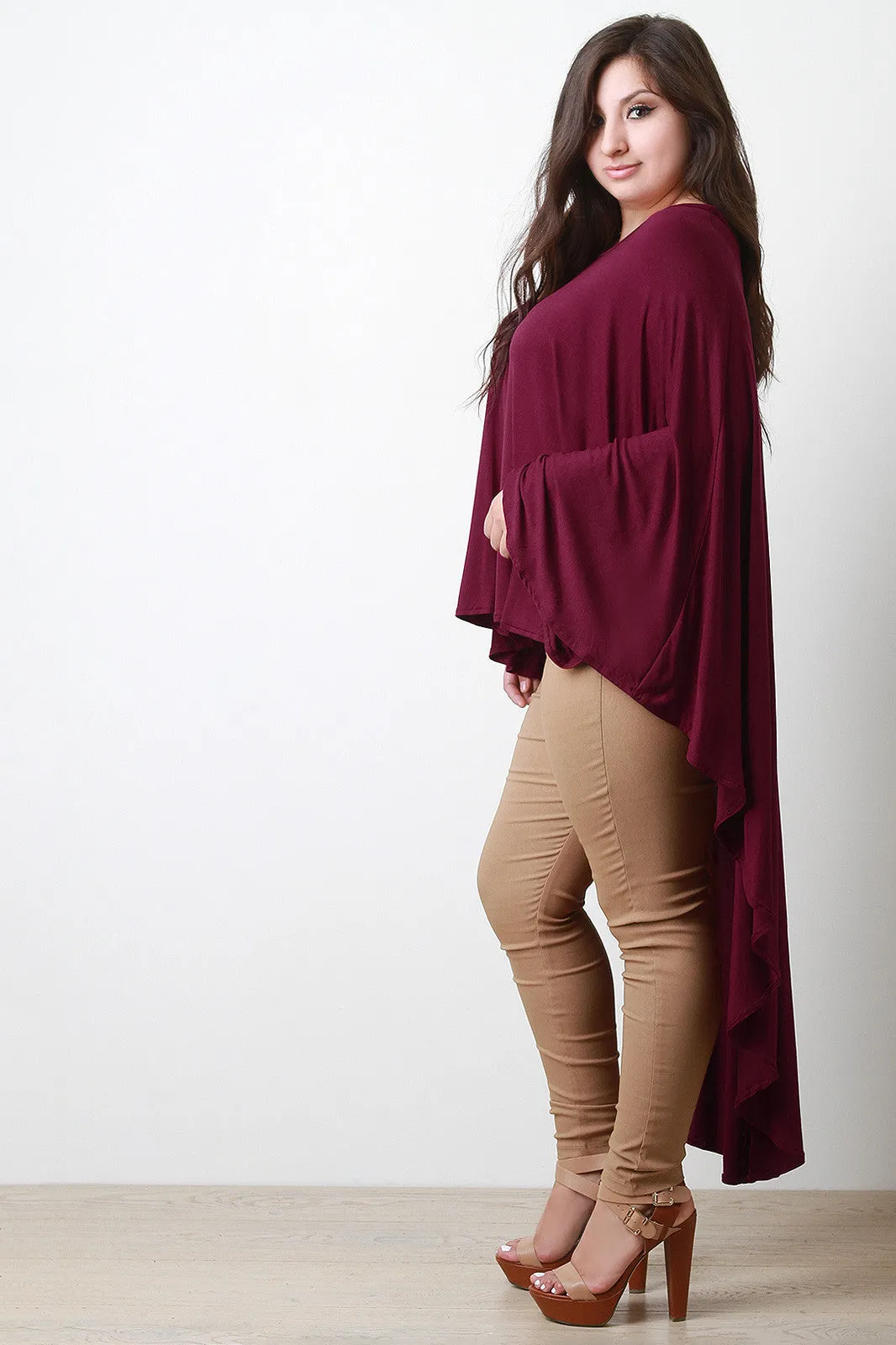 Longline Drape Poncho