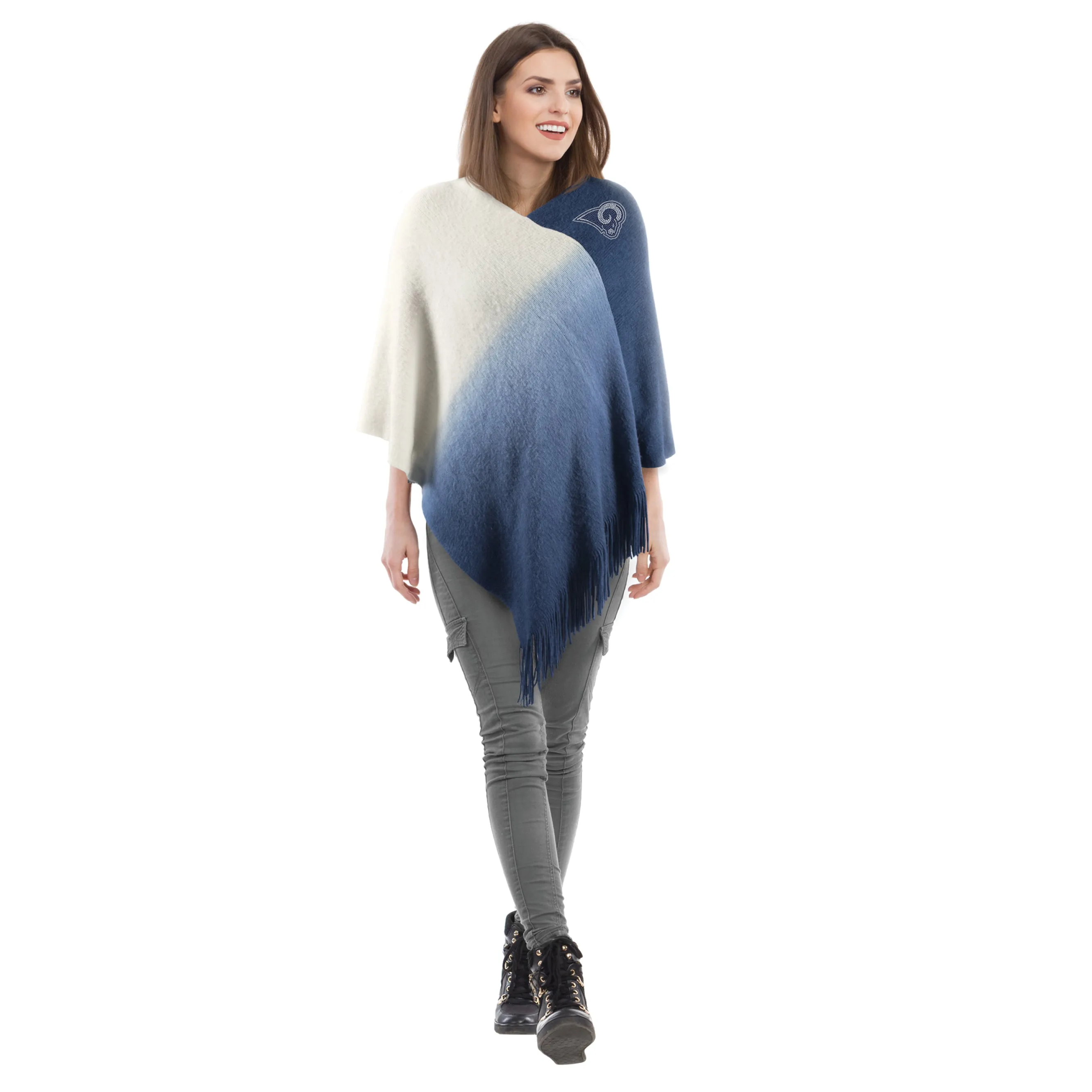 Los Angeles Rams Dip Dye Poncho