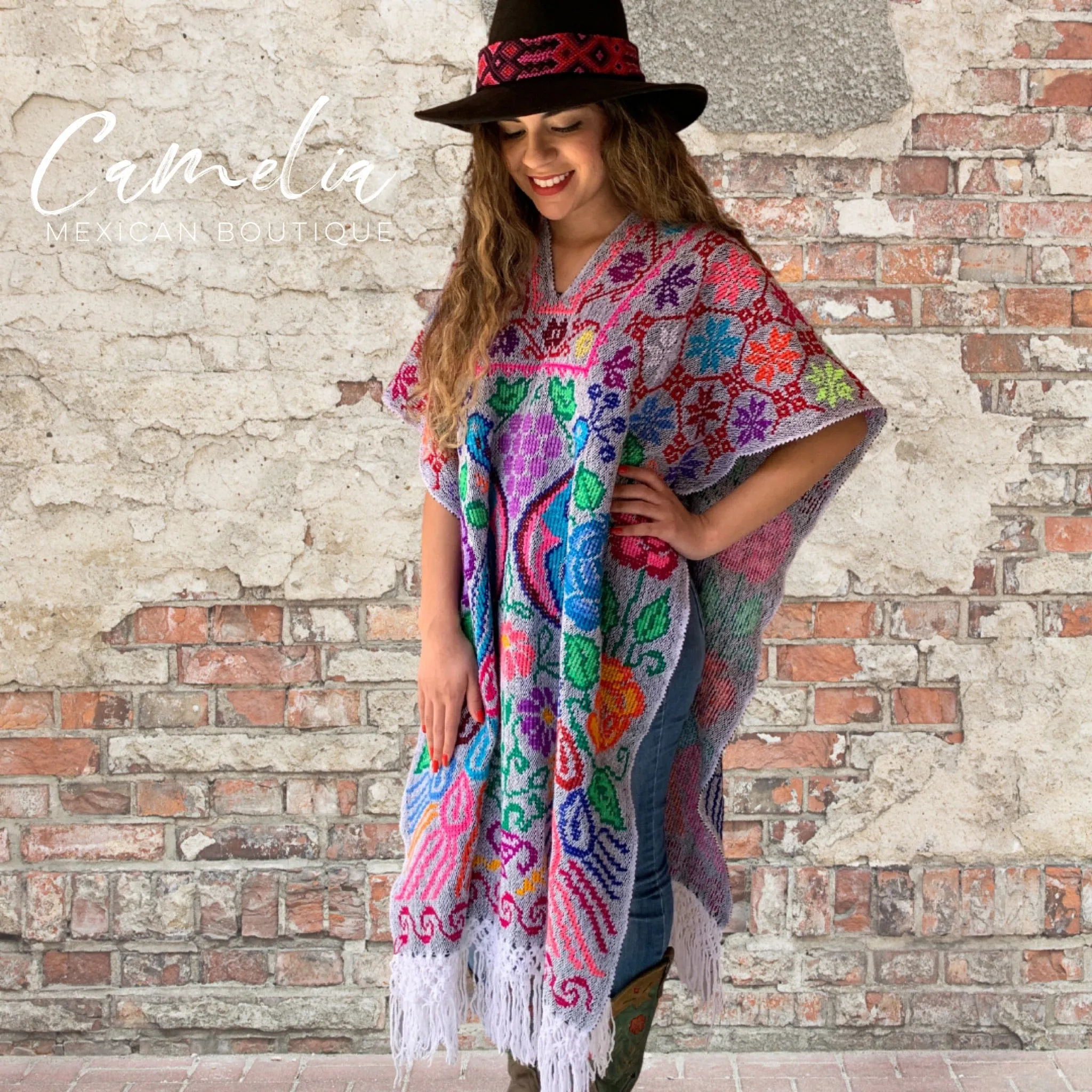 Mexican Poncho Cross Stitch Heather