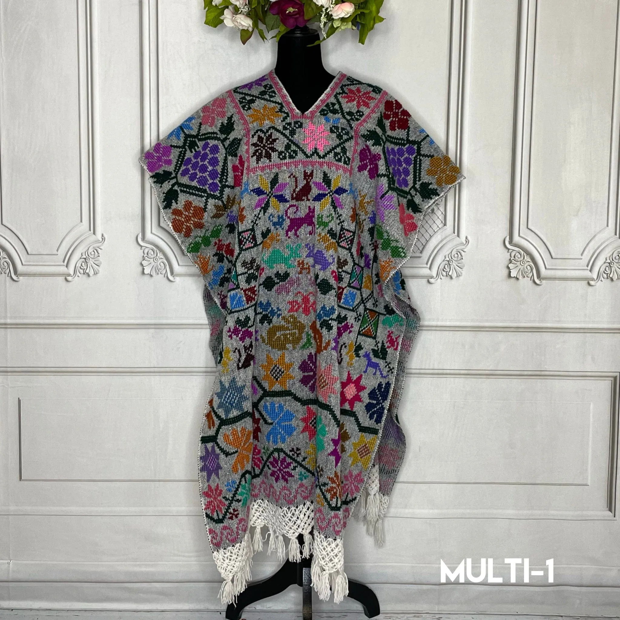 Mexican Poncho Cross Stitch Heather