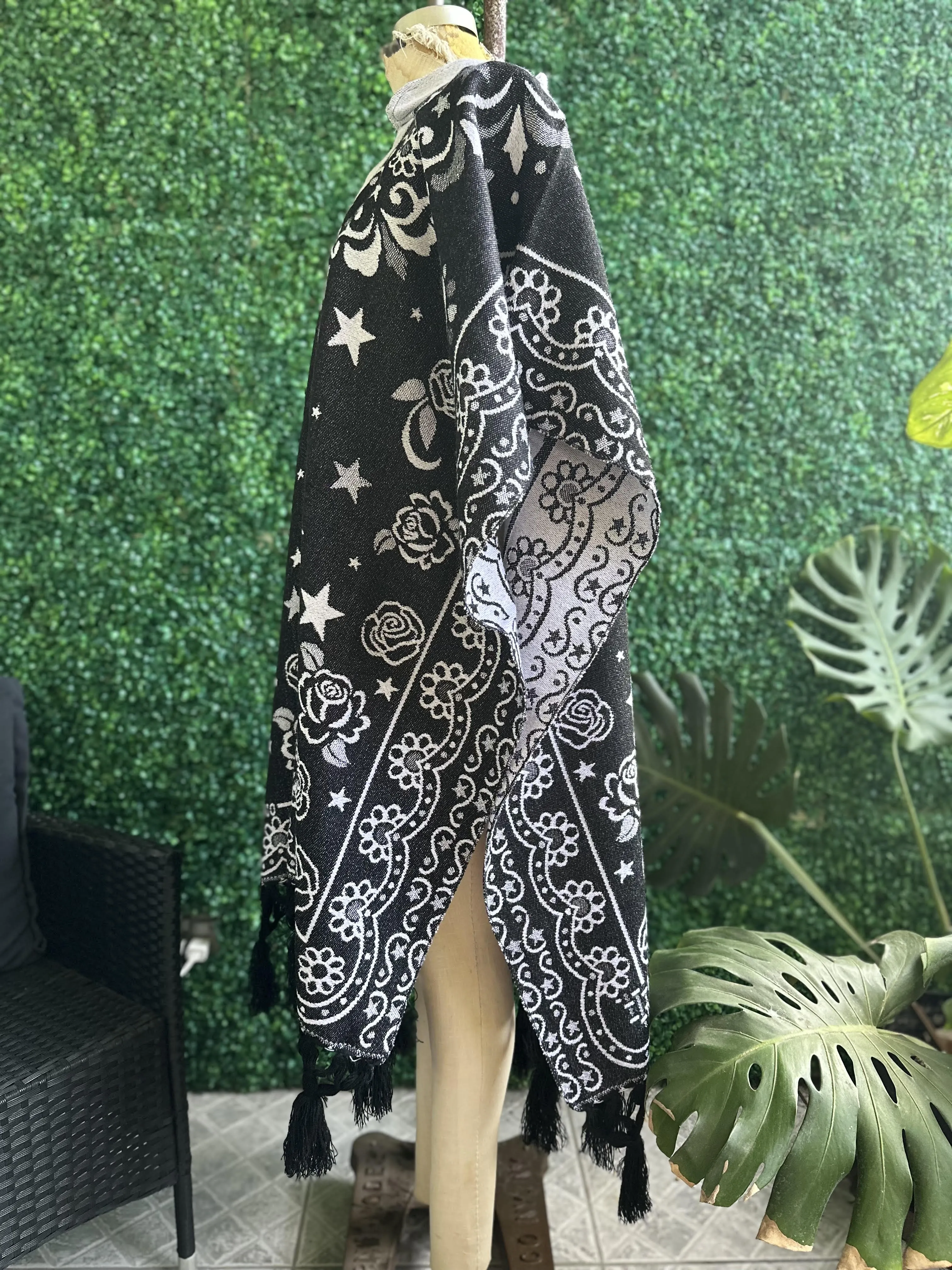 Mexican Traditional Virgen Mary Poncho Gaban Virgen Fino