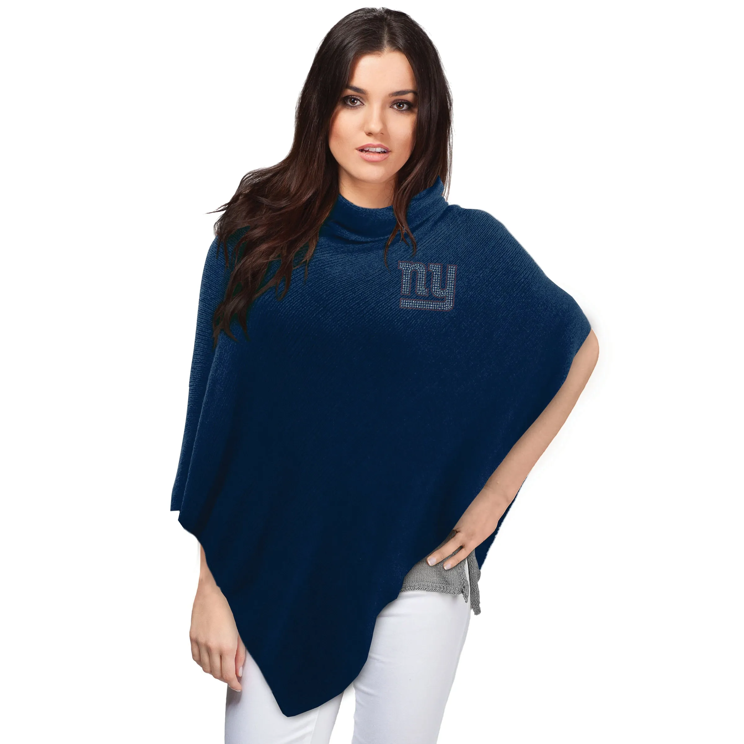 New York Giants Crystal Knit Poncho