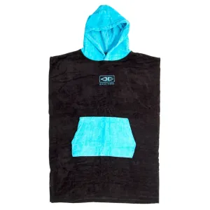 Ocean and Earth Youth Hooded Poncho - Black