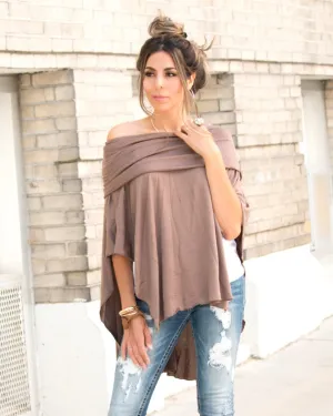 Off-Shoulder Poncho