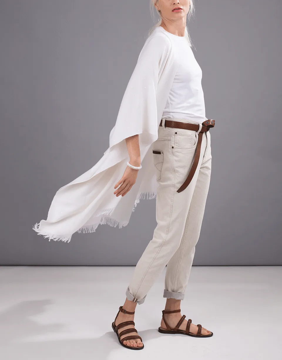 Open Fringe Poncho