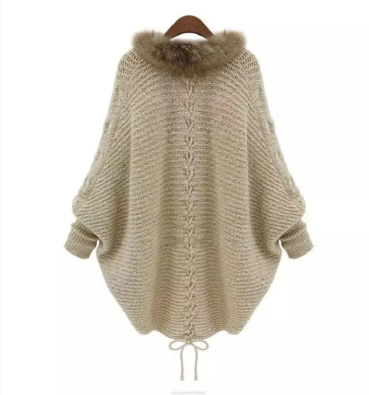 OVERSIZE FAUX FUR CARDIGAN