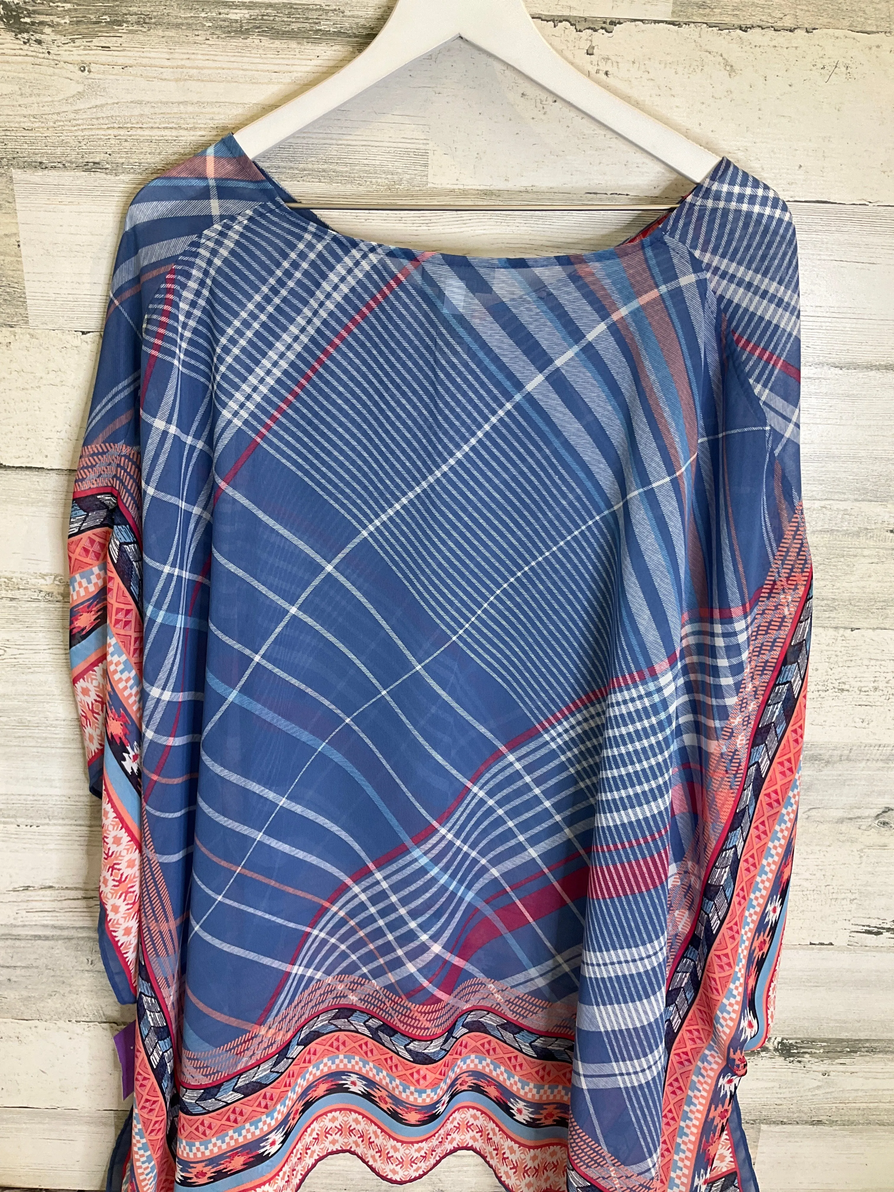 Poncho By Catherines In Blue, Size: Onesize