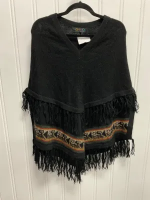 Poncho By Clothes Mentor In Black, Size:Osfm