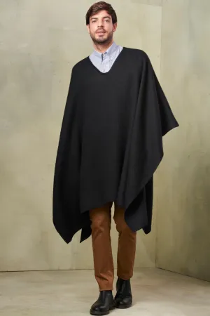 Poncho Chalan Cape Alpaca Color Black