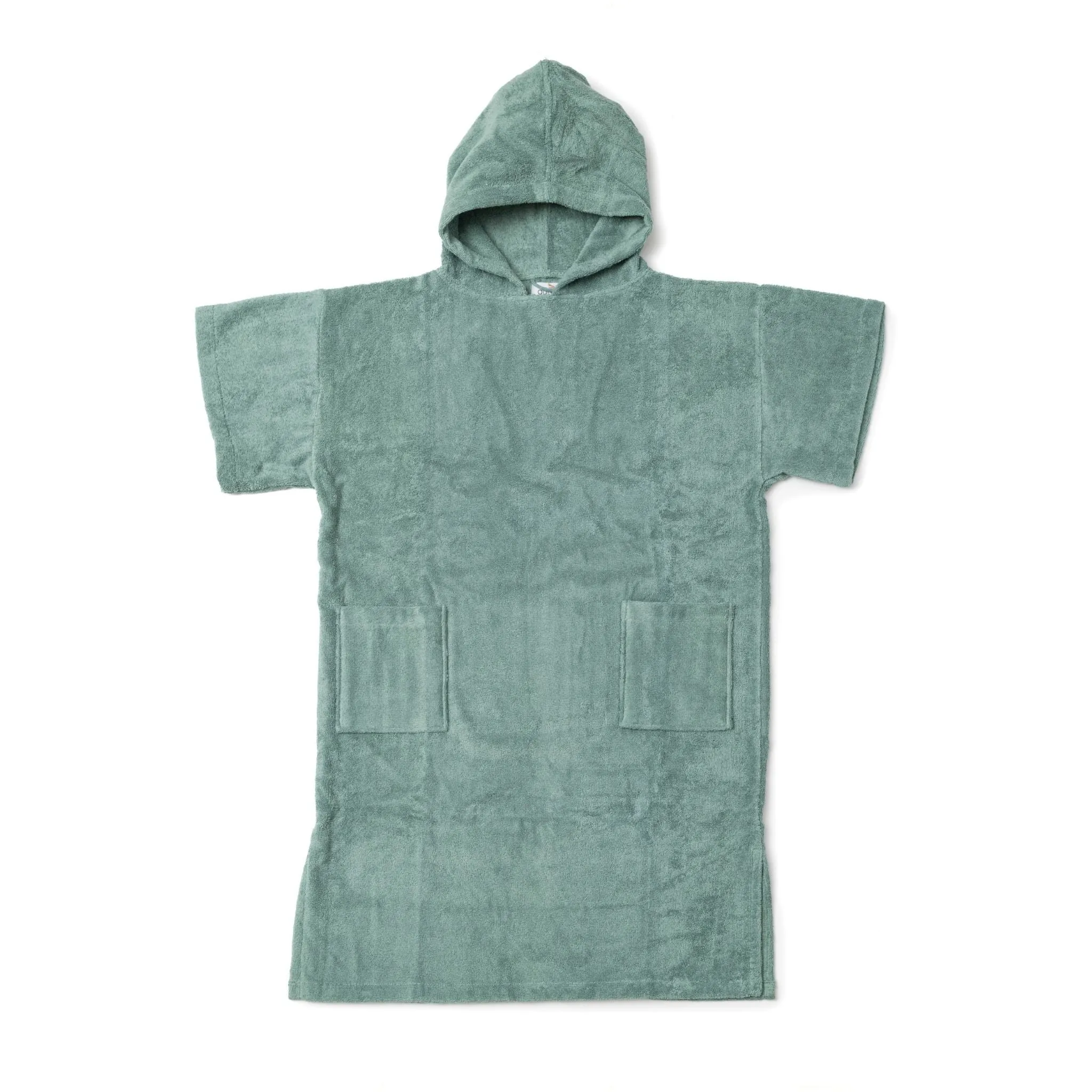 Poncho Premium coton bio - Vert Céladon