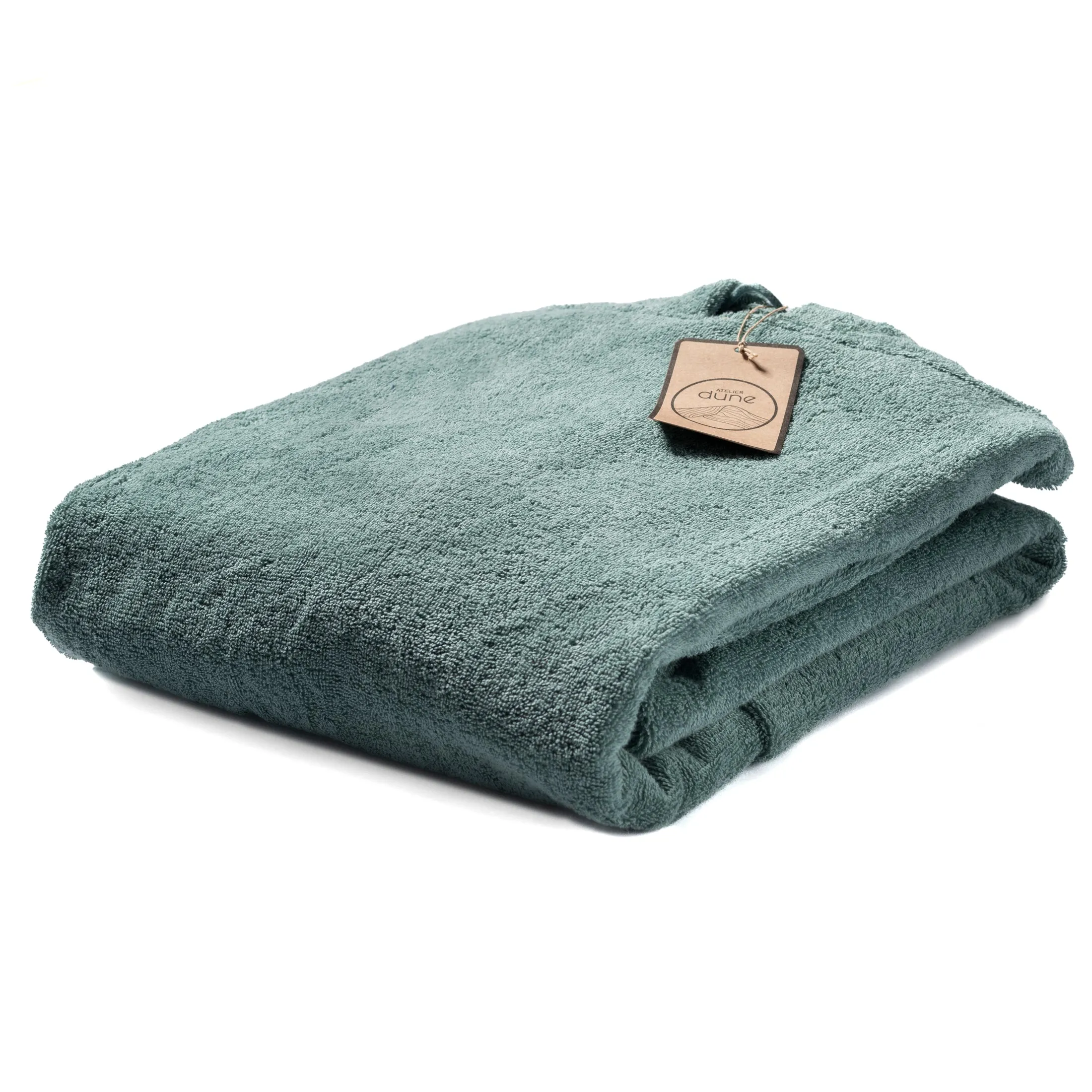 Poncho Premium coton bio - Vert Céladon