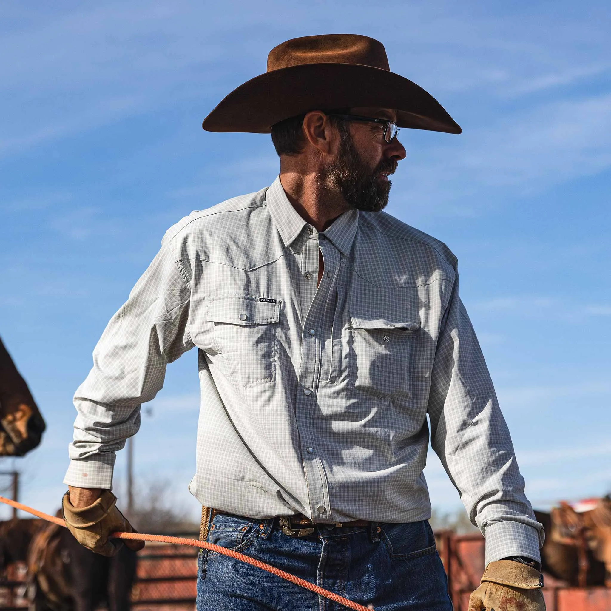 Poncho The Lonesome Dove Long Sleeve Shirt