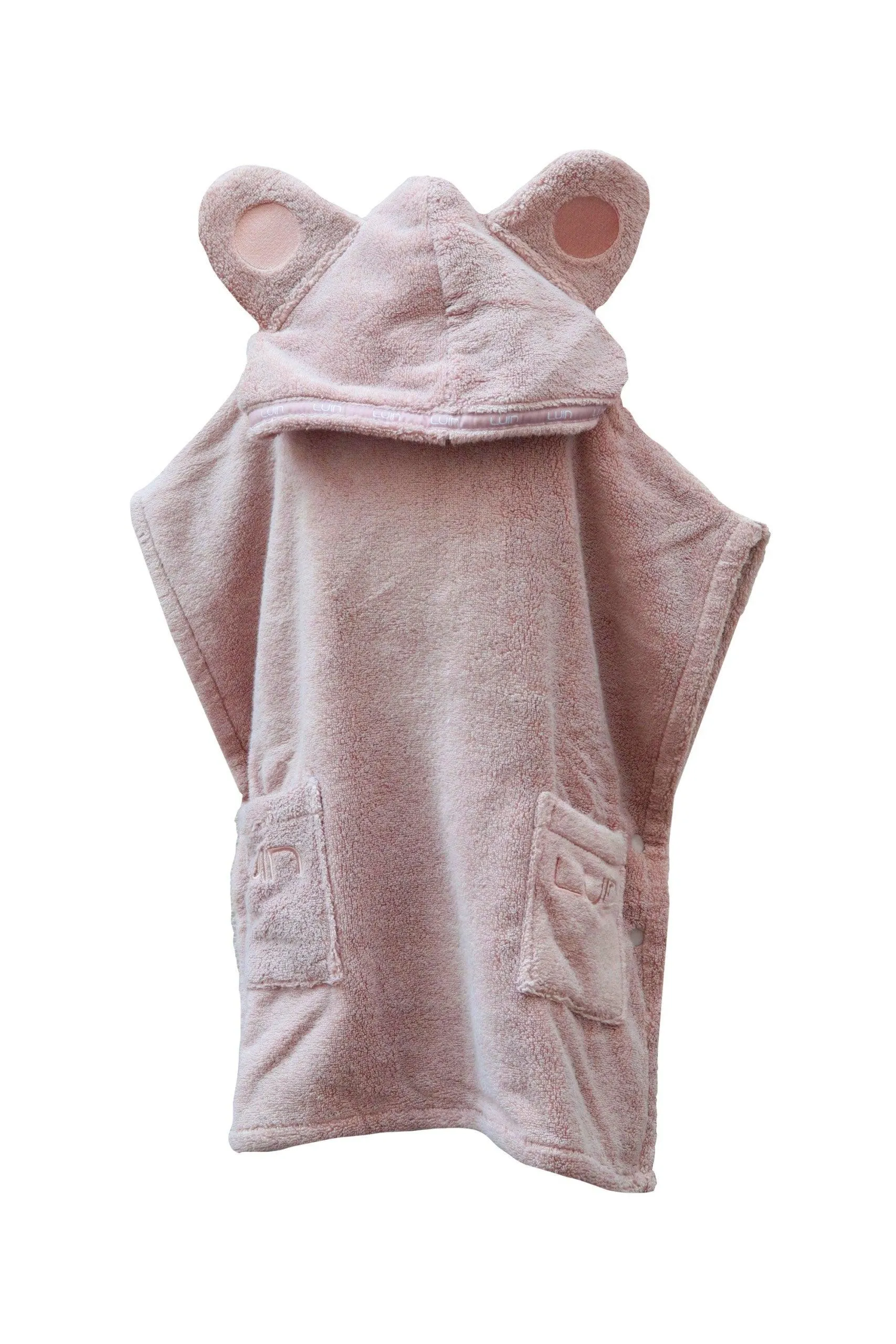 Poncho Towels for 1-10 yrs Dusty Rose