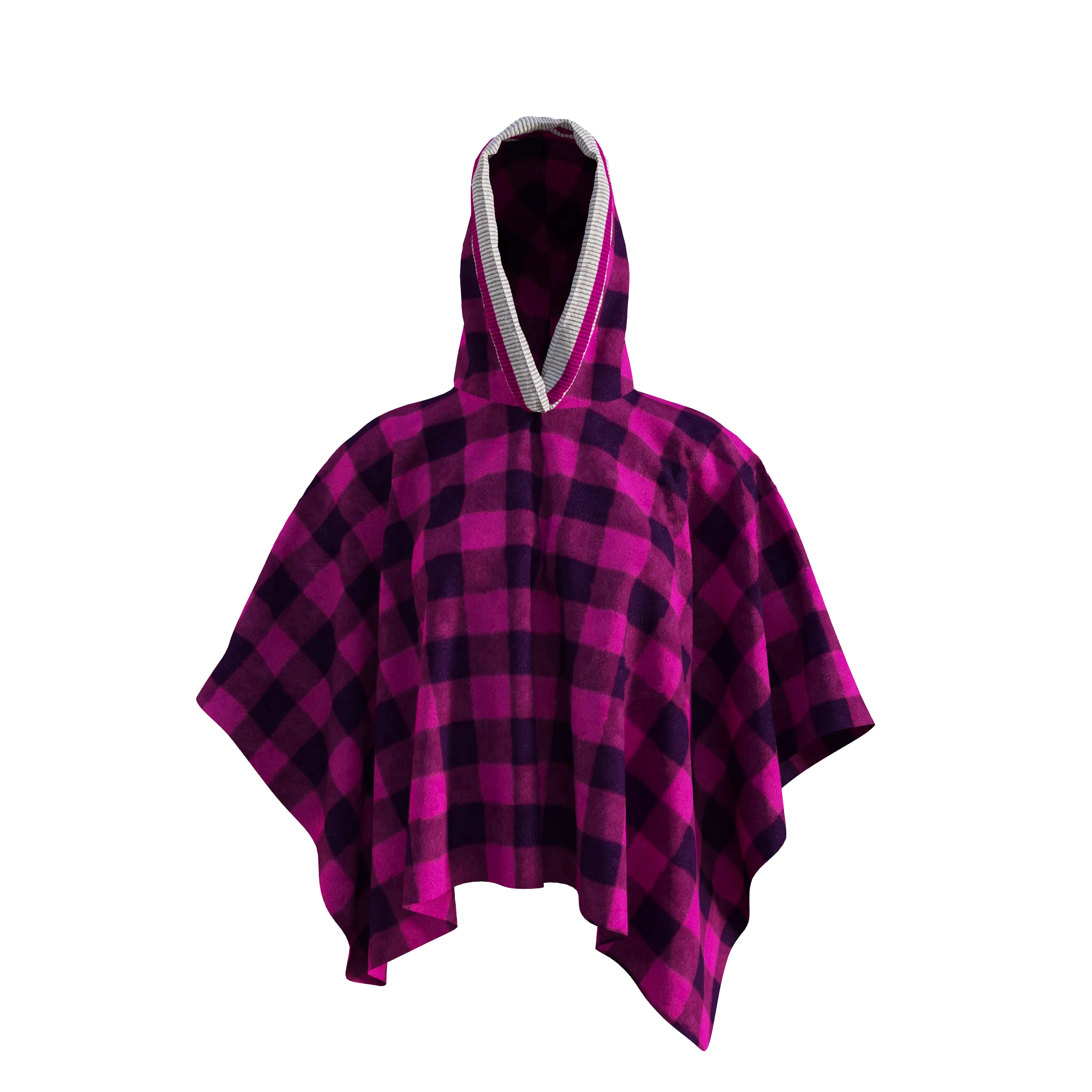 Pook Poncho - Adult Pink Polar Fleece w/ Snap Fastners