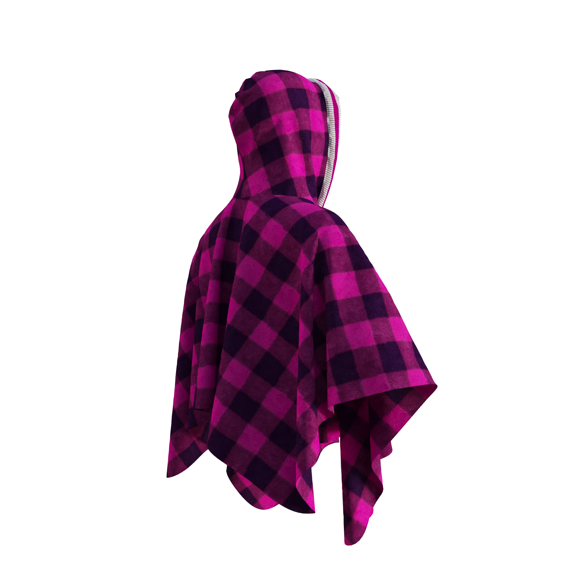 Pook Poncho - Adult Pink Polar Fleece w/ Snap Fastners