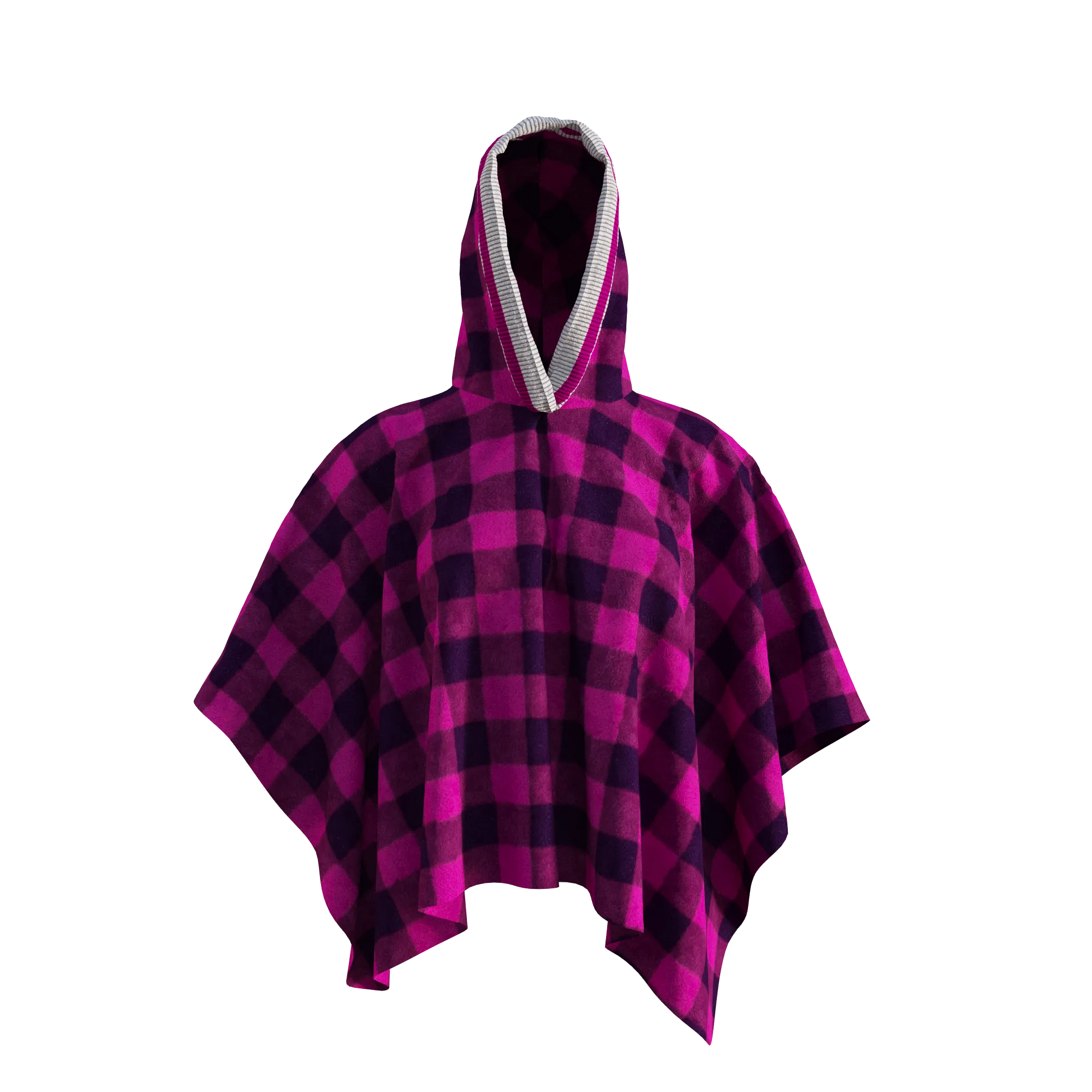 Pook Poncho - Adult Pink Polar Fleece w/ Snap Fastners