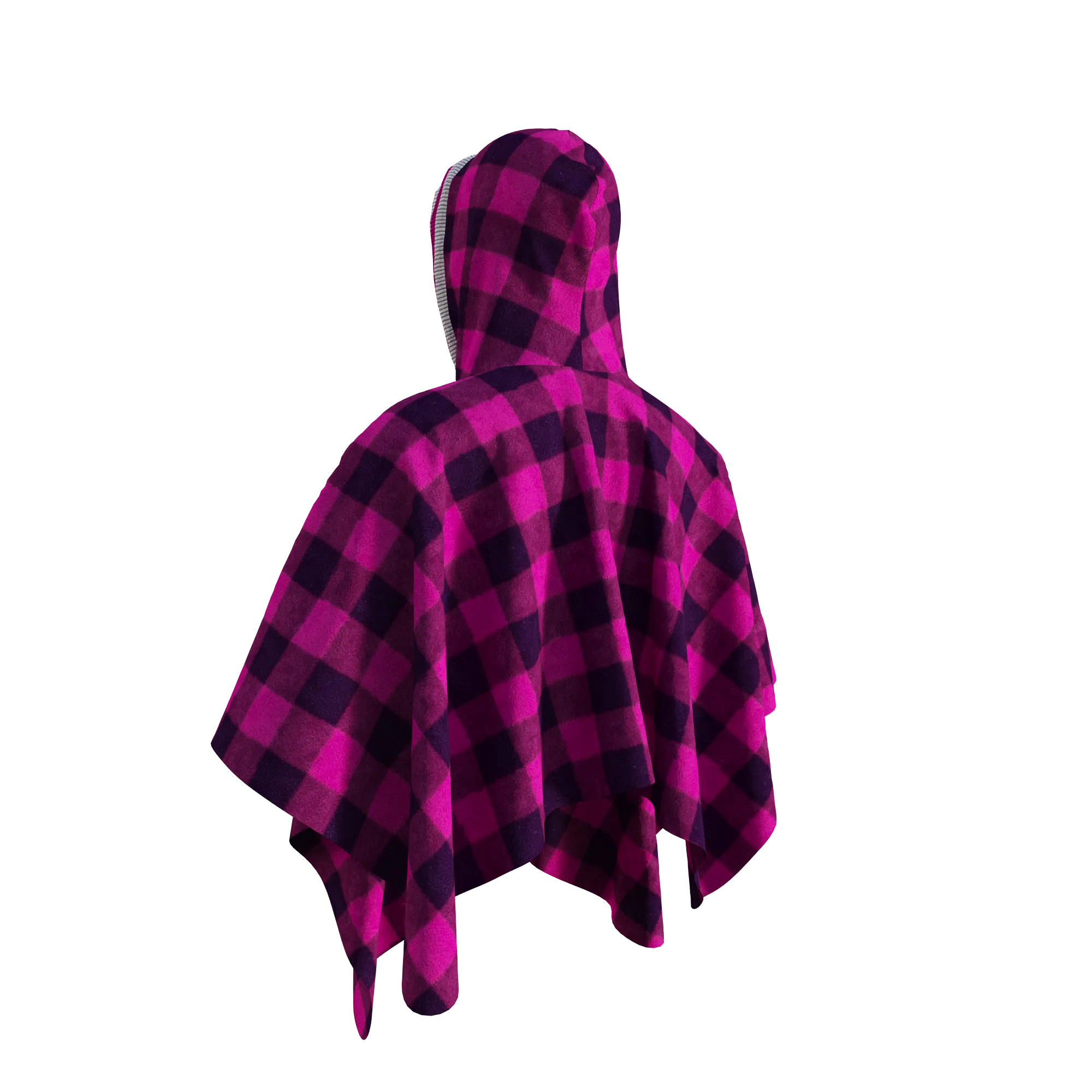 Pook Poncho - Adult Pink Polar Fleece w/ Snap Fastners