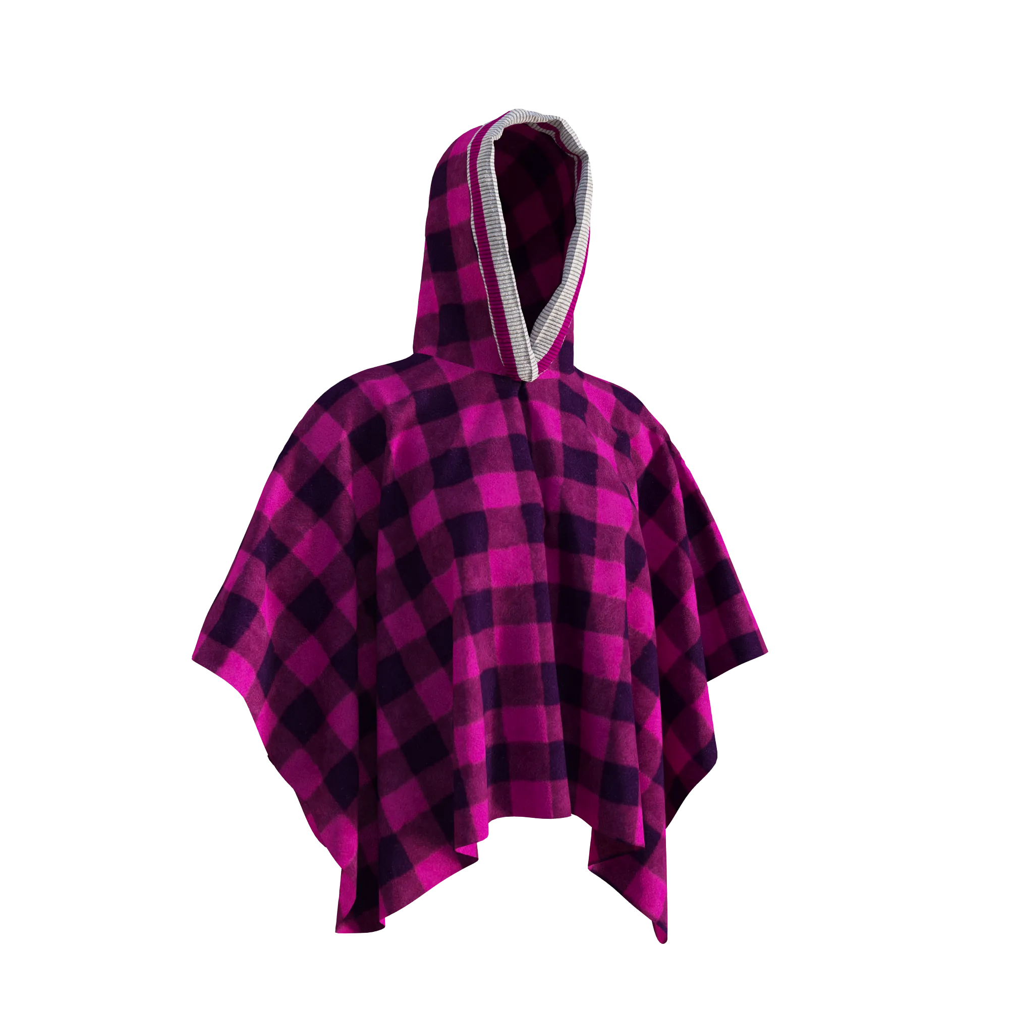 Pook Poncho - Adult Pink Polar Fleece w/ Snap Fastners