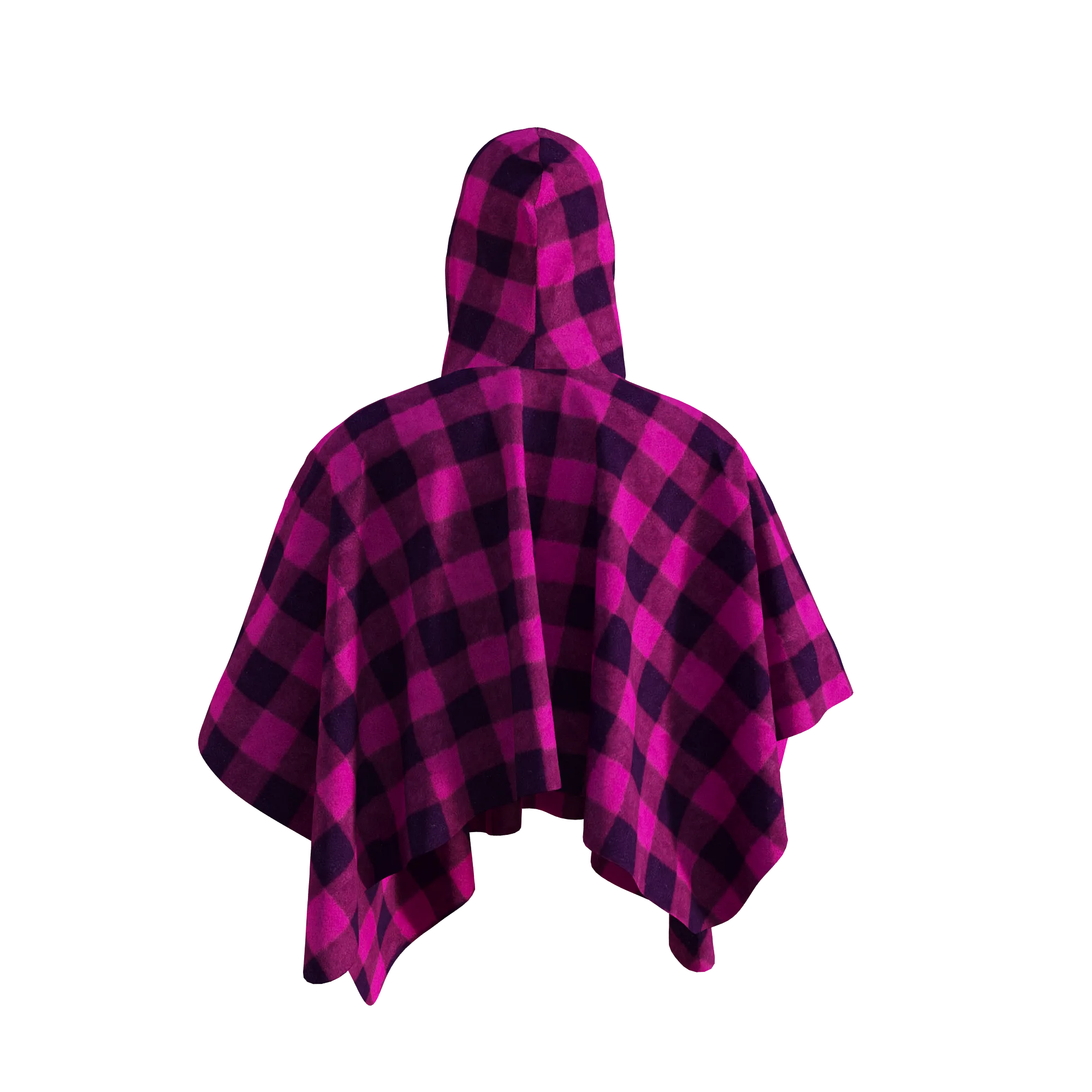 Pook Poncho - Adult Pink Polar Fleece w/ Snap Fastners