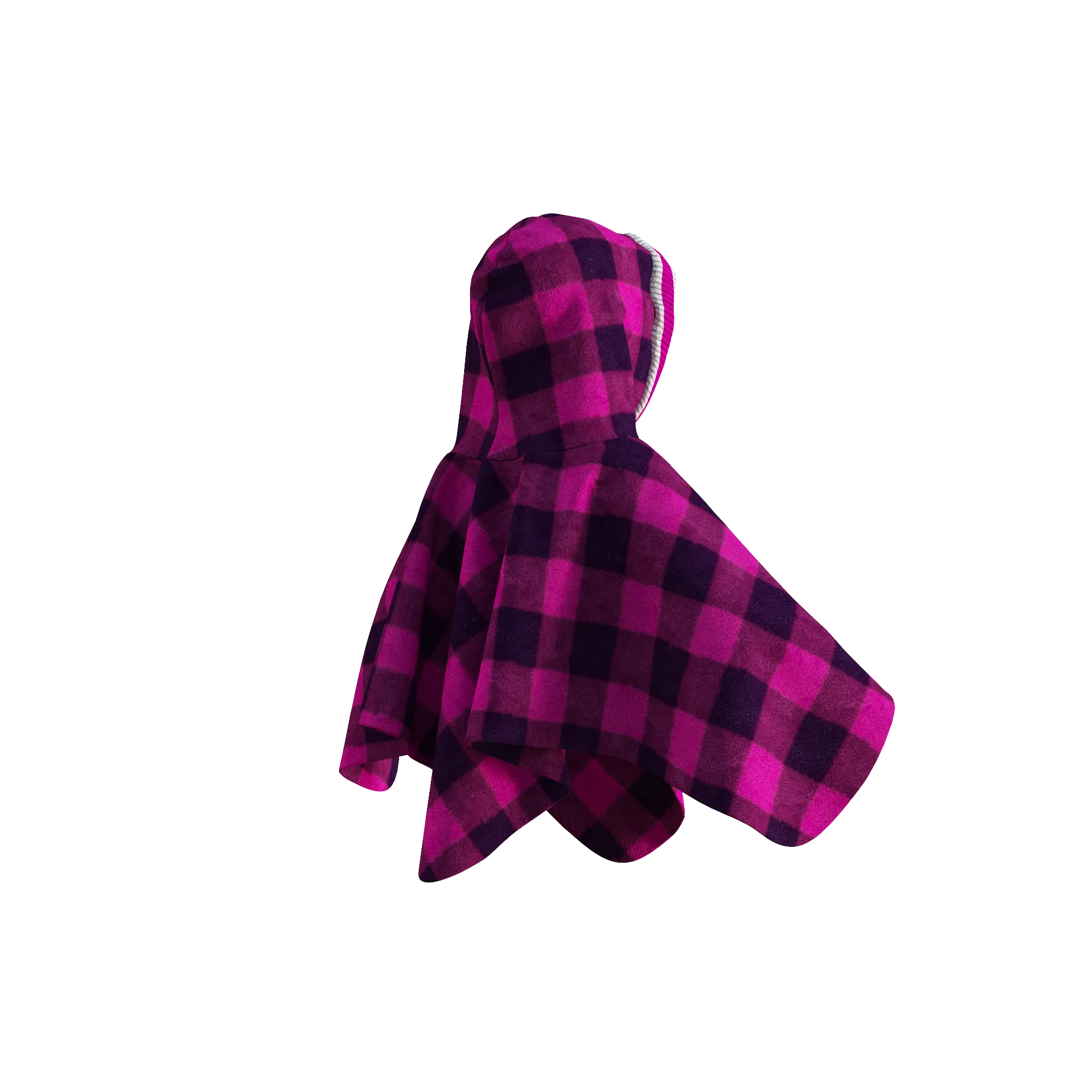 Pookie Poncho - Pink Toddler/Youth Polar Fleece